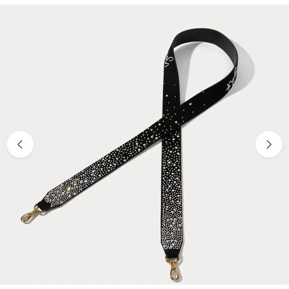 Bandolier Alanis rhinestone lyric crossbody belt/strap